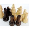 Шахматные фигуры деревянные, лакированные, 11 см. без доски