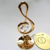 Сувенир Скрипичный ключ покрыт золотом 24К и украшен кристаллом Swarovski
