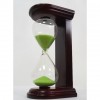 Песочные часы 15 см., 5 минут, зелёный песок