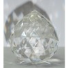 Прозрачный хрустальный кристалл капля 6х7 см. с отверстием для подвески