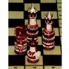Шахматы 50 см. деревянные резные Воины со щитами