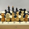 Шахматы деревянные недорогие в стандартной складной доске 42 см.