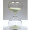 Песочные часы - колба 10 мин., 14 см. белый песок