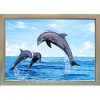 Объёмная 3D картина Летающие дельфины 30 х 40 см.