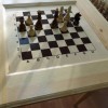 Оптом сосновый шахматный стол с фигурами