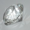 Прозрачный хрустальный кристалл бриллиант 4 см. бесцветный