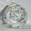 Прозрачный хрустальный кристалл капля 5х6 см. с отверстием для подвеса