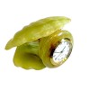 Зеленый камень – ракушка волнистая 11 см. с часами